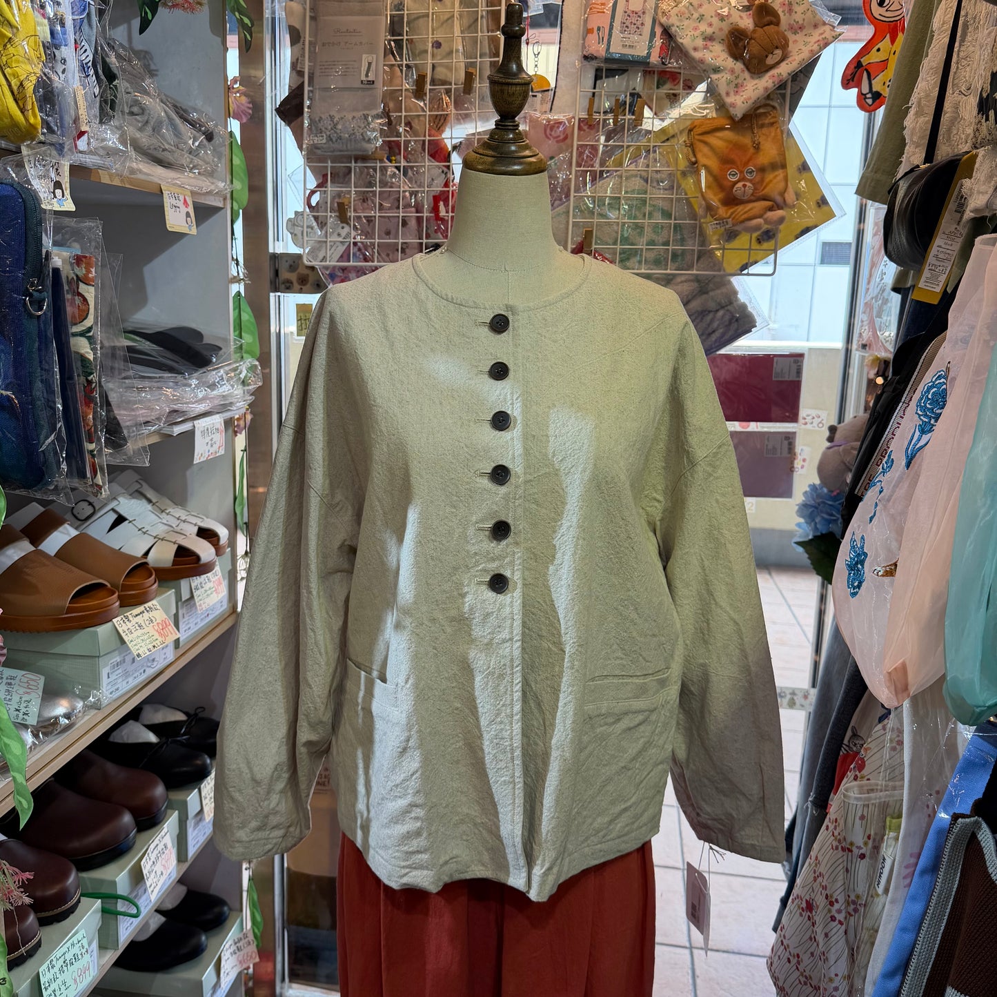 Ina Ivory Cotton Linen Jacket, made in Japan