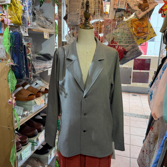 Midiumisolid Grey 2Way Blazers, Shirt, made in Japan