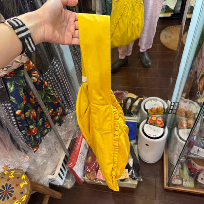 Anvocoeur Yellow Shoulder Bag, made in Japan