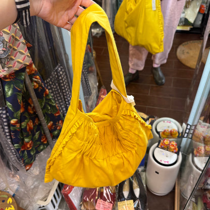 Anvocoeur Yellow Shoulder Bag, made in Japan