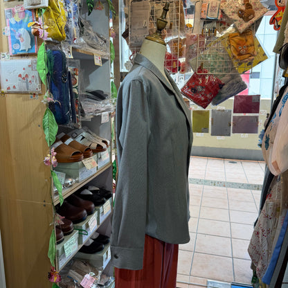 Midiumisolid Grey 2Way Blazers, Shirt, made in Japan