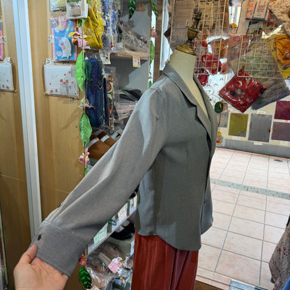 Midiumisolid Grey 2Way Blazers, Shirt, made in Japan