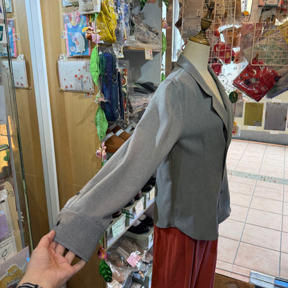 Midiumisolid Grey 2Way Blazers, Shirt, made in Japan