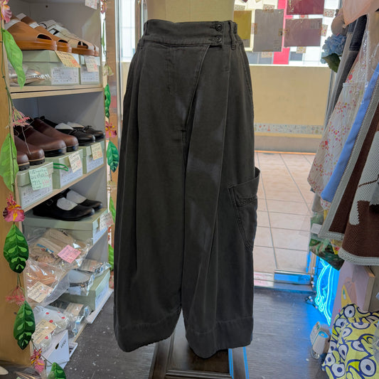 Tumugu Charcoal Wide-leg Pants
