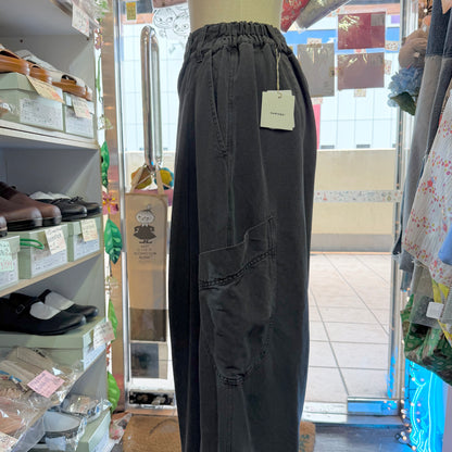 Tumugu Charcoal Wide-leg Pants