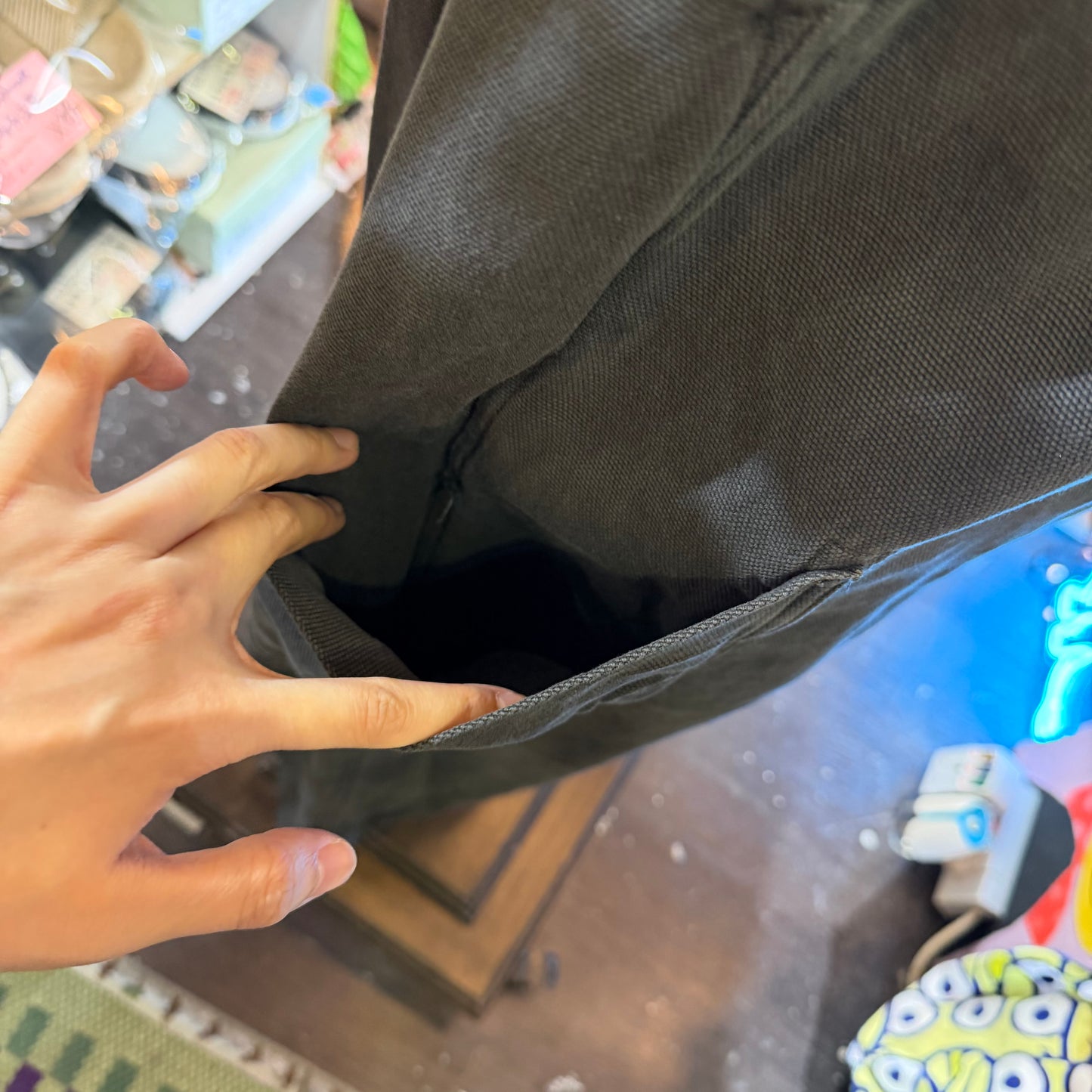 Tumugu Charcoal Wide-leg Pants