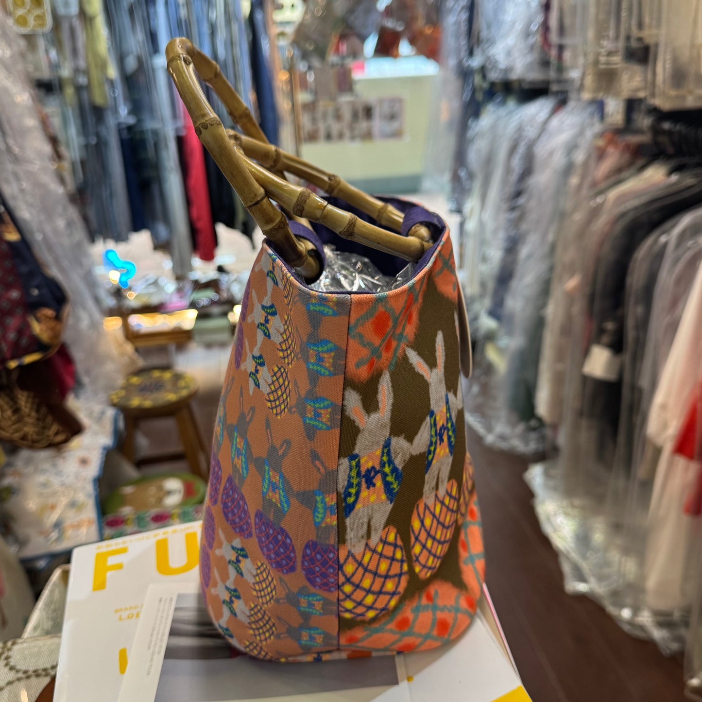 Yokke Pokke Rabbits Handbag, made in Japan