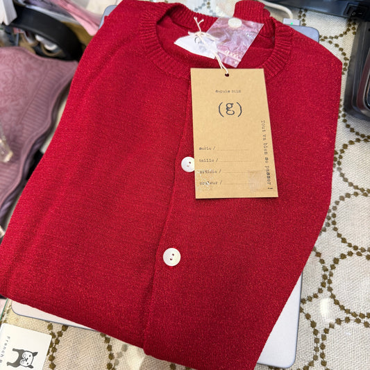 (g) Lame Ribbon Cardigan, 2 Colors