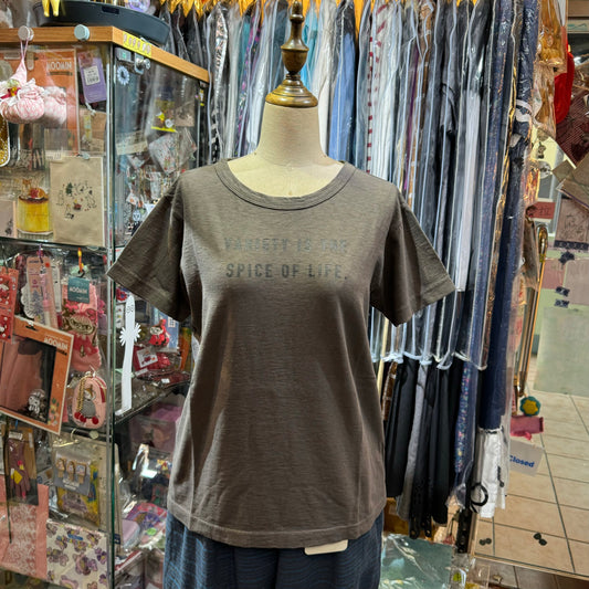 Sale- Days Variety Is The Spice of Life Charcoal T-shirt, made in Japan