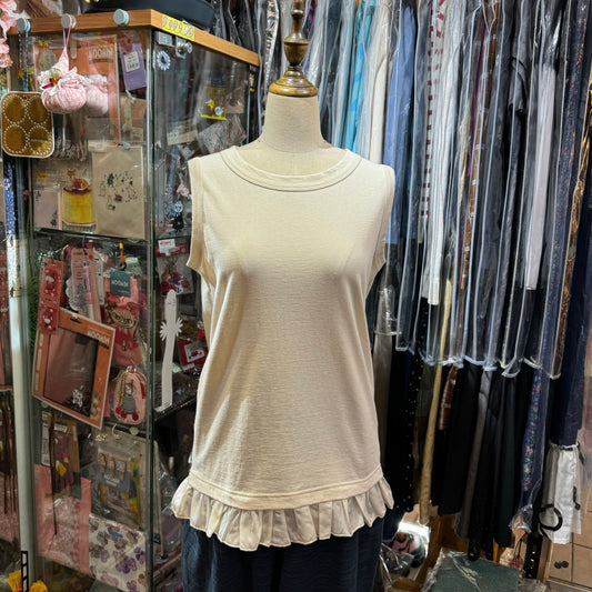 Sale- Nouvelles Du Paradis Ruffles Vest, 3 Colors, made in Japan