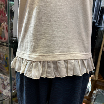 EXTRA30- Nouvelles Du Paradis Ruffles Vest, 3 Colors, made in Japan