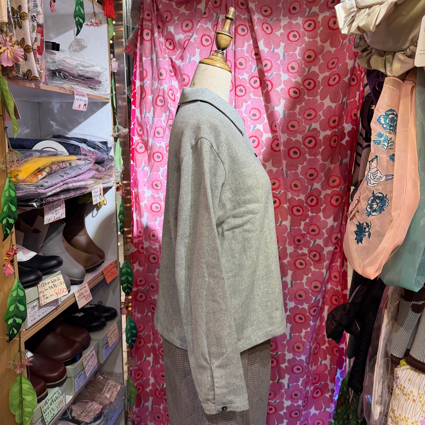 Sale- Mizuiro ind Wool Blend Basic Shirt, 2 Colors