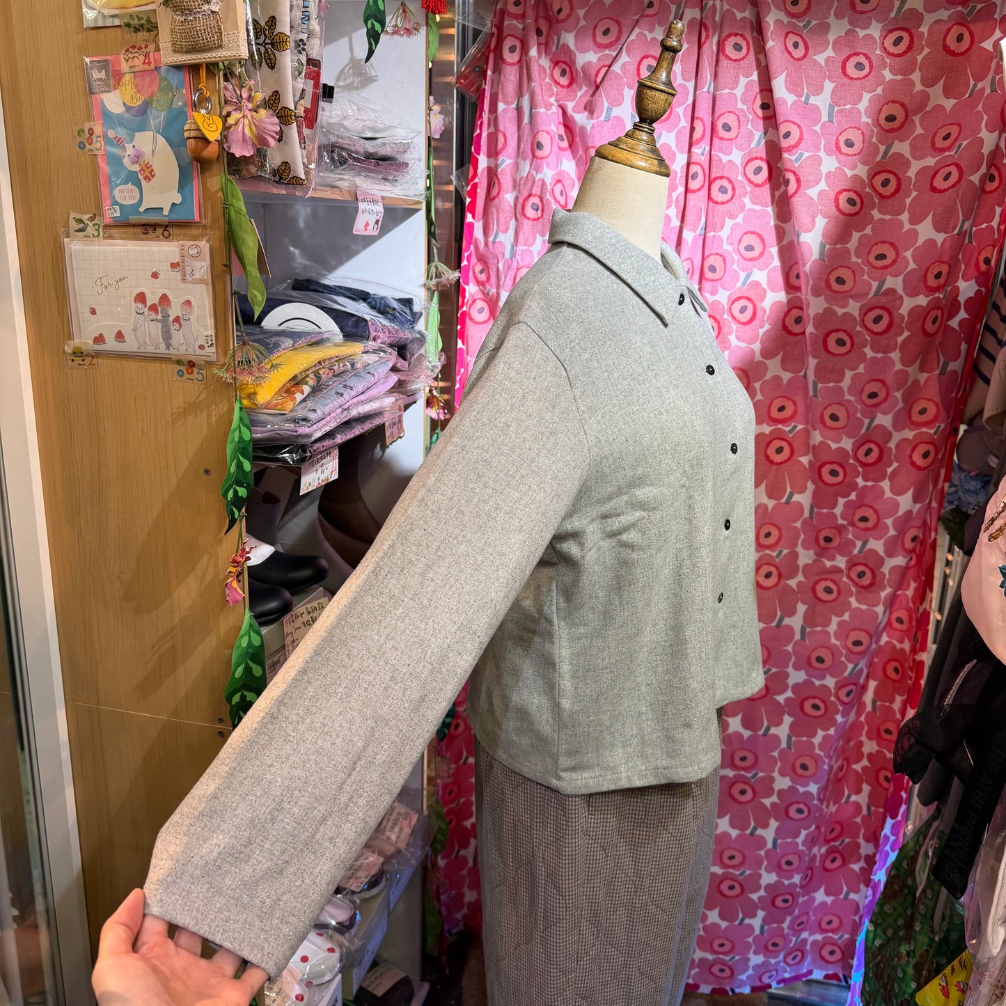 Sale- Mizuiro ind Wool Blend Basic Shirt, 2 Colors