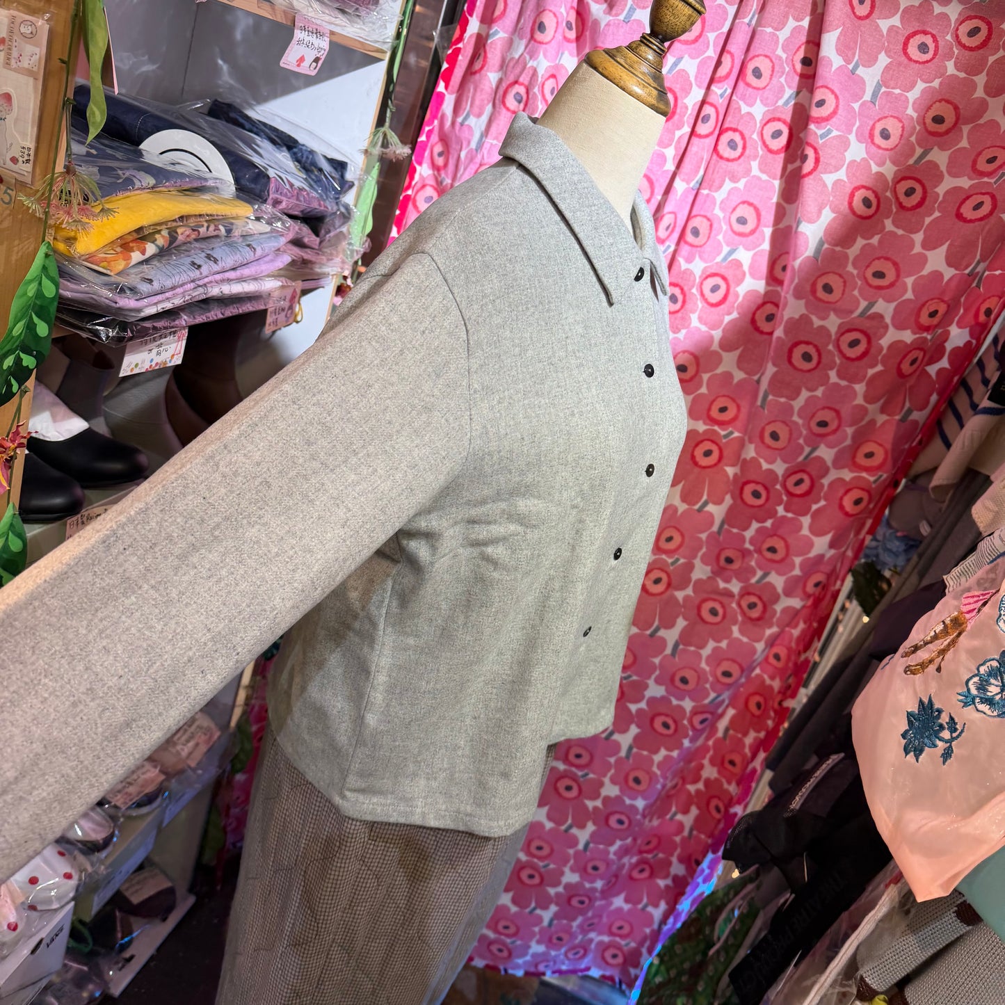 Sale- Mizuiro ind Wool Blend Basic Shirt, 2 Colors