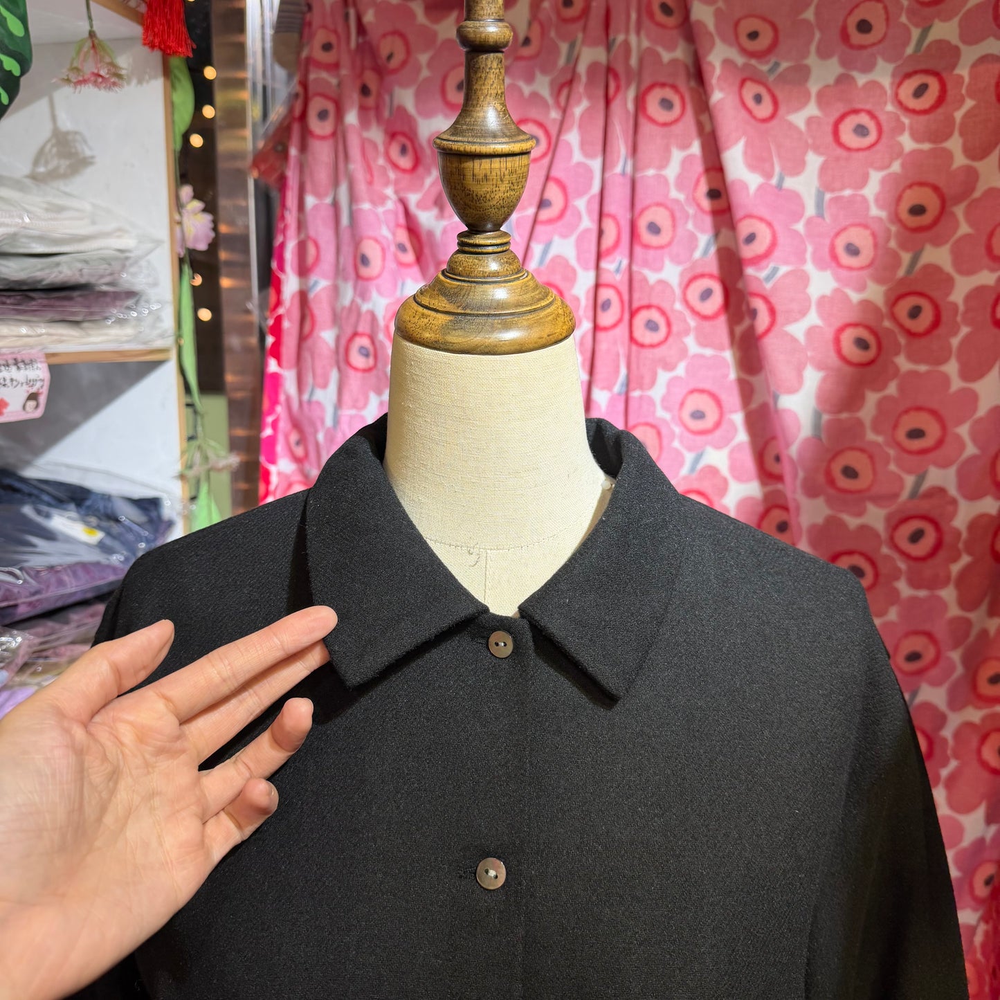 Sale- Mizuiro ind Wool Blend Basic Shirt, 2 Colors