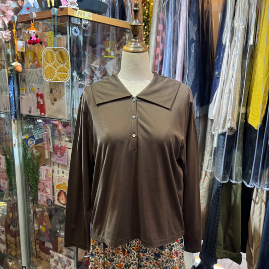 Sale- Mizuiro Ind Wide Collar Polo Shirt, 2 Colors, made in Japan