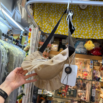 Theatre Products Beige Half-moon Mesh Bag