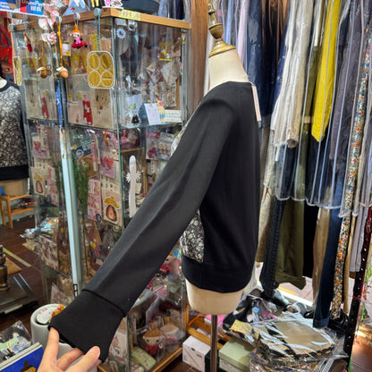 Vent d Ouest X Liberty London Black Sweatshirt, made in Japan