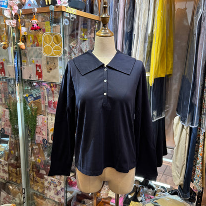 Mizuiro Ind Wide Collar Polo Shirt, 2 Colors, made in Japan