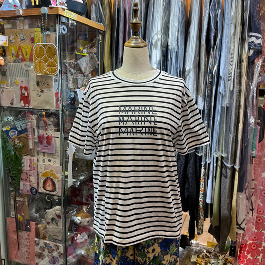 La marine Française Striped MARINE  T-shirt, made in Japan