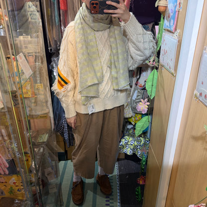 Tumugu Checked Scarf, 2 Colors, made in Japan