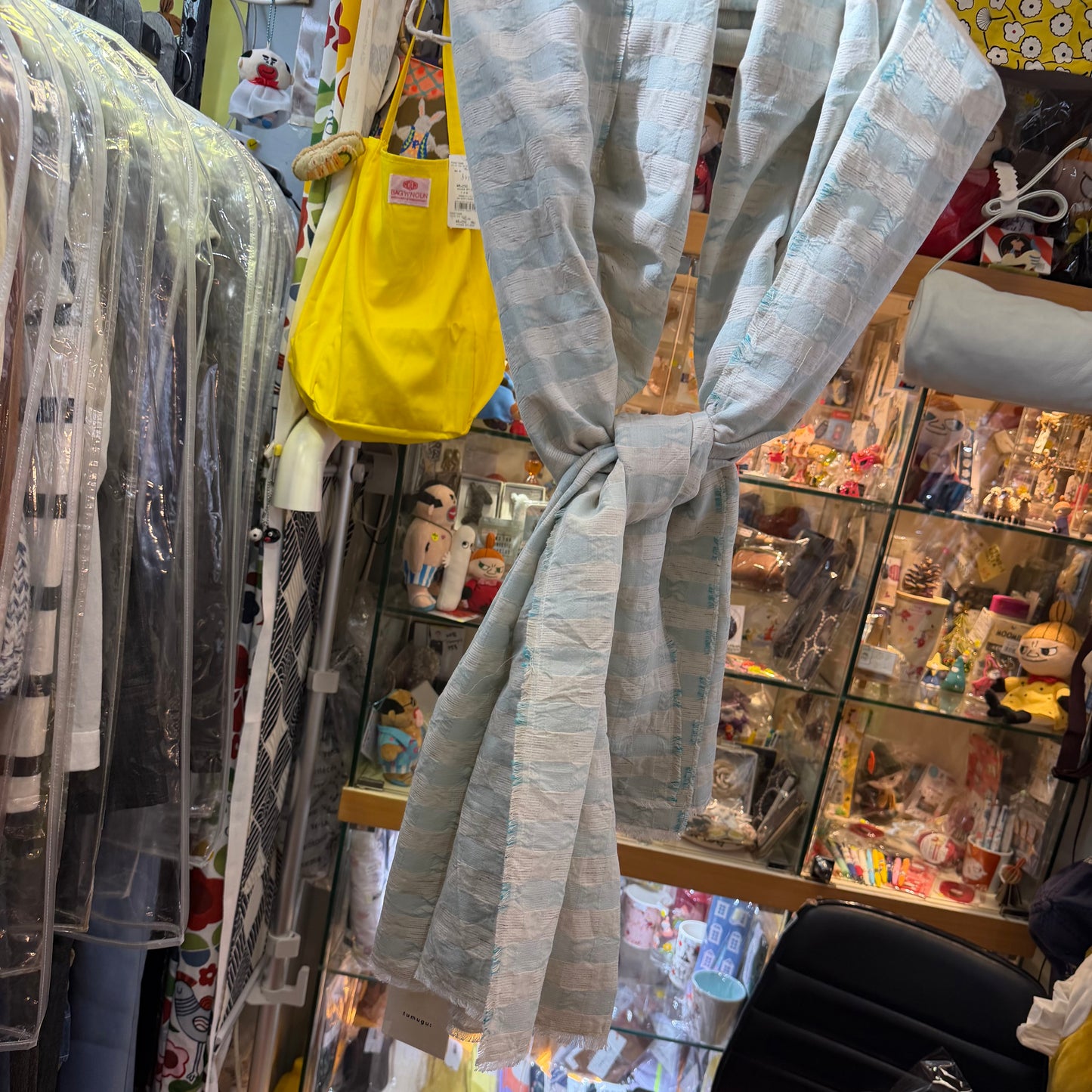 Tumugu Checked Scarf, 2 Colors, made in Japan