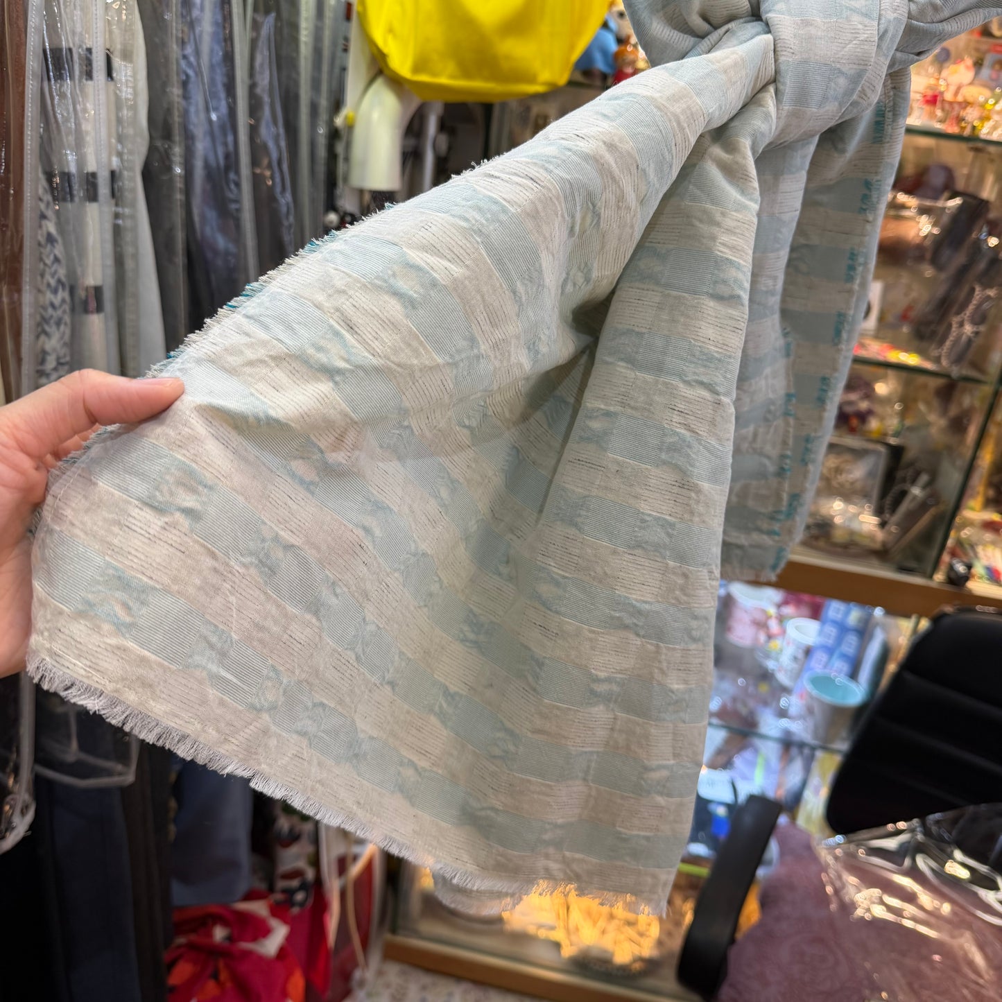 Tumugu Checked Scarf, 2 Colors, made in Japan