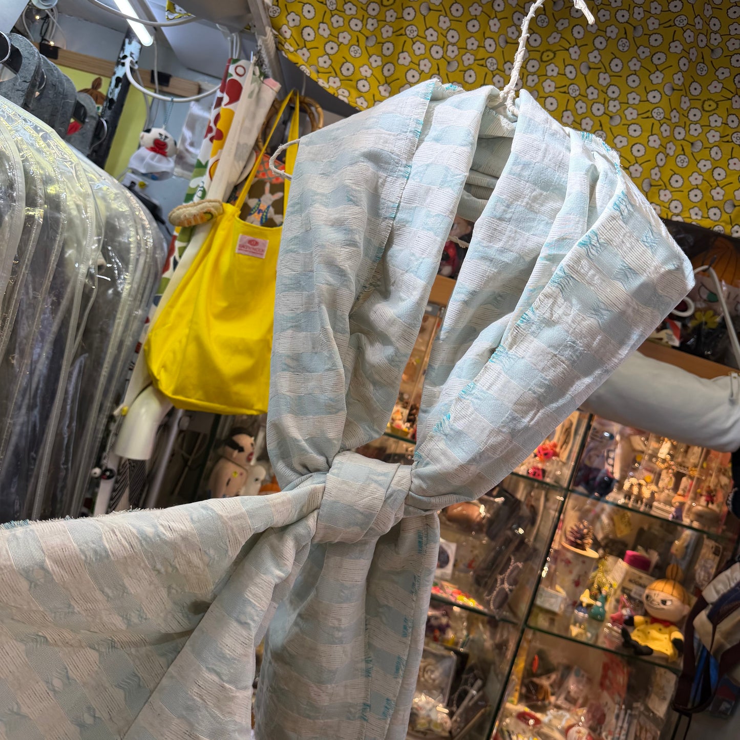 Tumugu Checked Scarf, 2 Colors, made in Japan