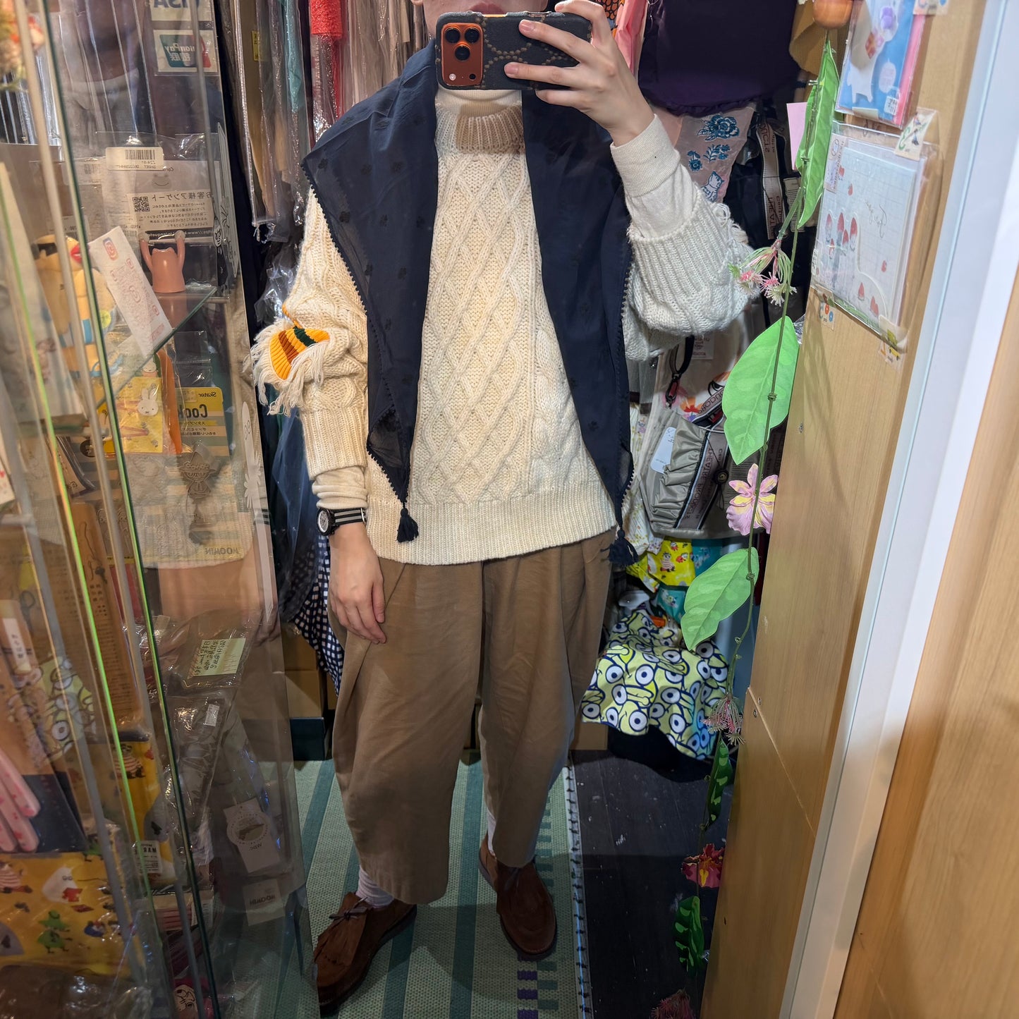 Tumugu Black Cotton Embroidery Stole, Scarf, made in India