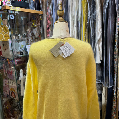 Ichi Yellow Mohair Cardigan Outer, made in Japan