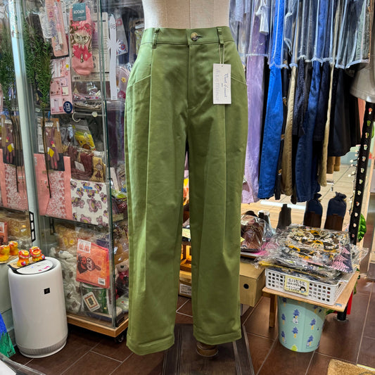 Le Minor Green Pants, Size 40, made in Japan
