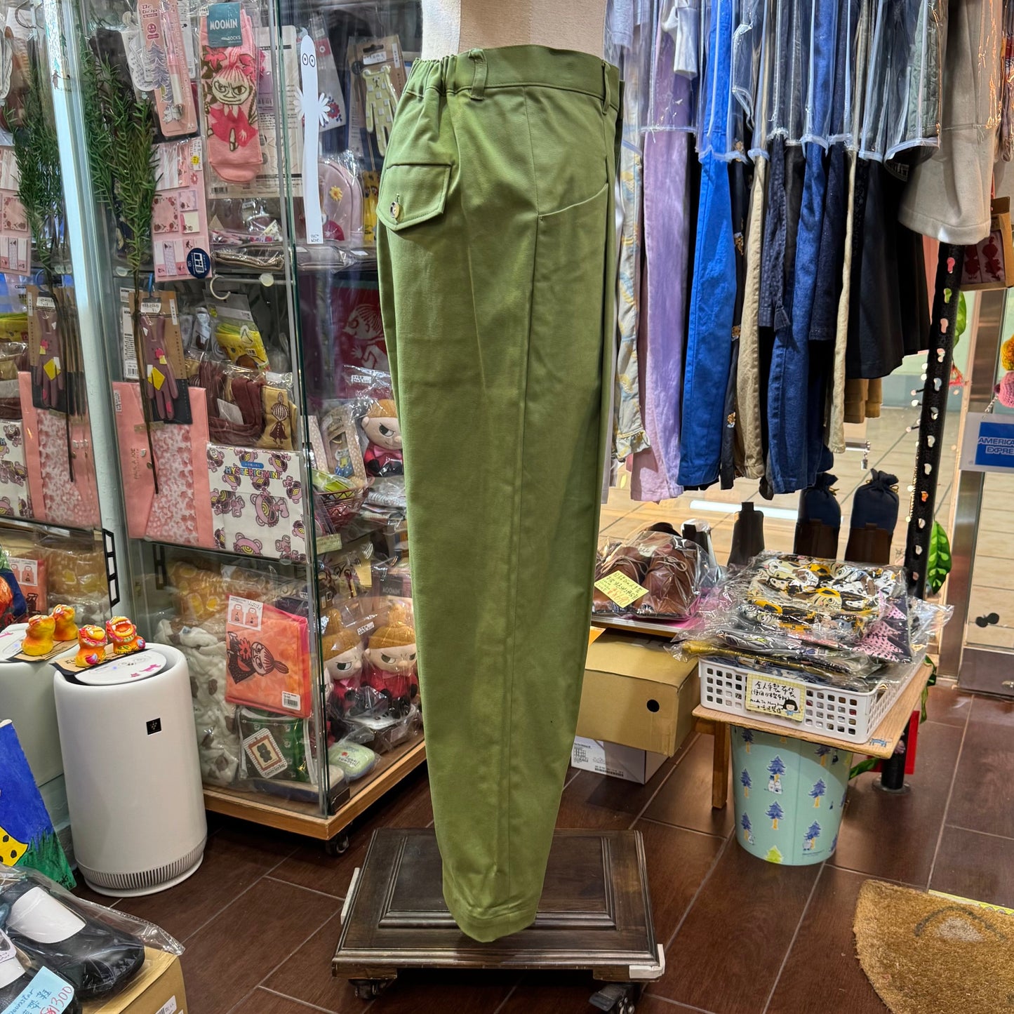 Le Minor Green Pants, Size 40, made in Japan