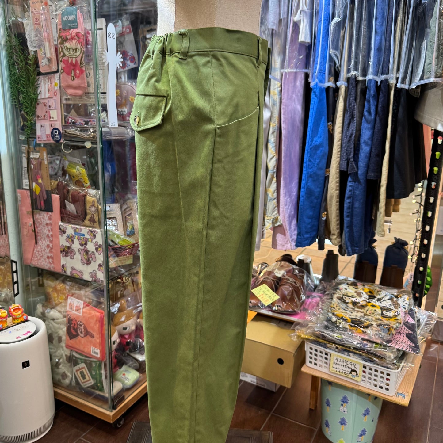 Le Minor Green Pants, Size 40, made in Japan
