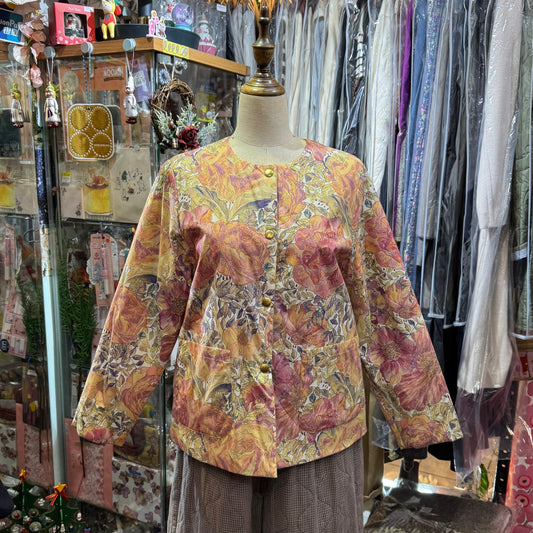 Sale- Vent d Ouest X Liberty London 2Way Beige Jacket, made in Japan