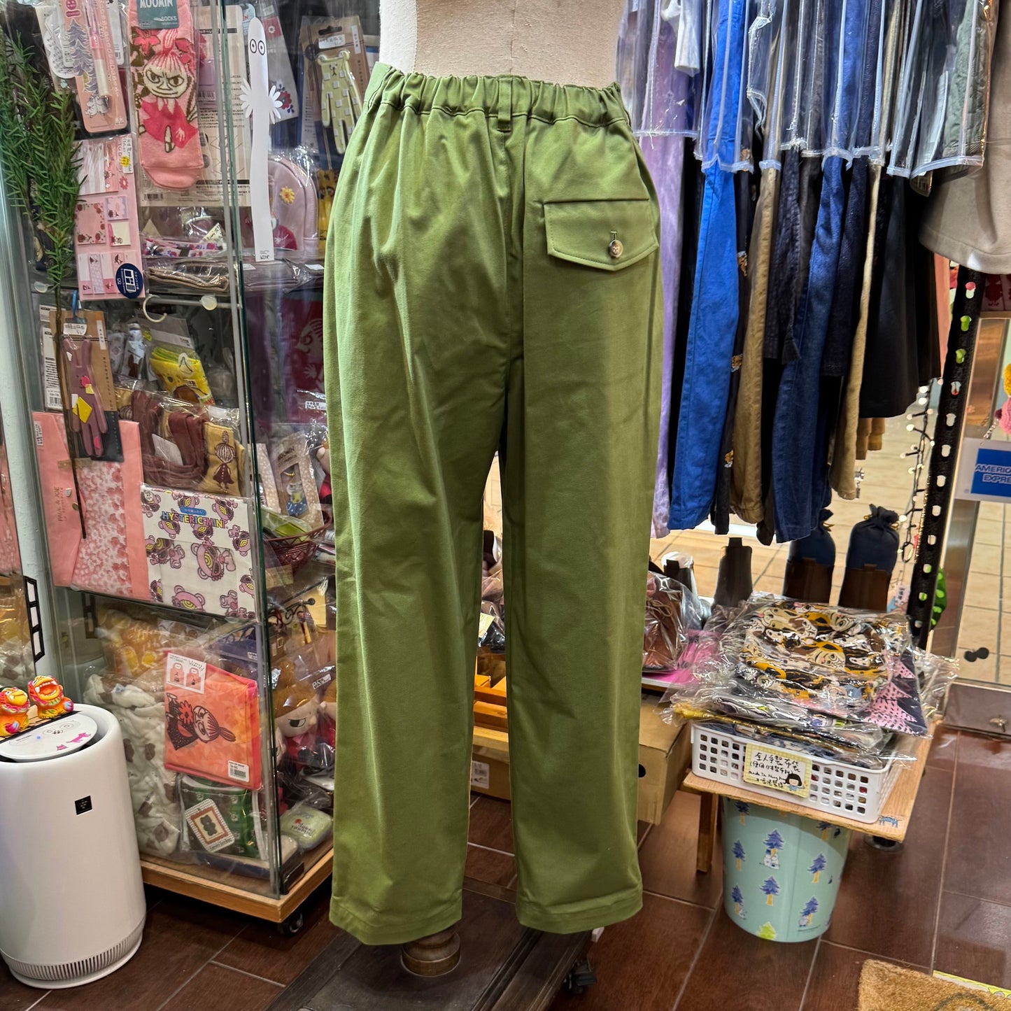 Le Minor Green Pants, Size 40, made in Japan