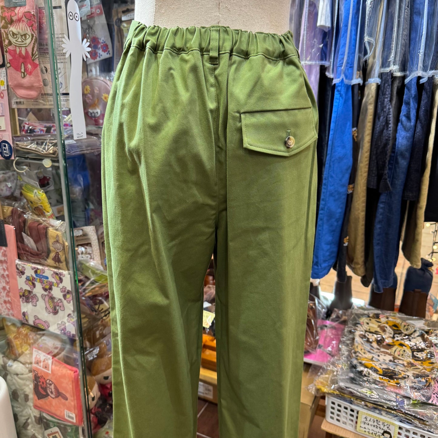 Le Minor Green Pants, Size 40, made in Japan