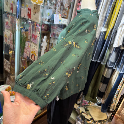 tukuroi by SUN VALLEY Embroidery Green Top