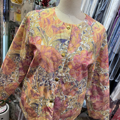 Sale- Vent d Ouest X Liberty London 2Way Beige Jacket, made in Japan