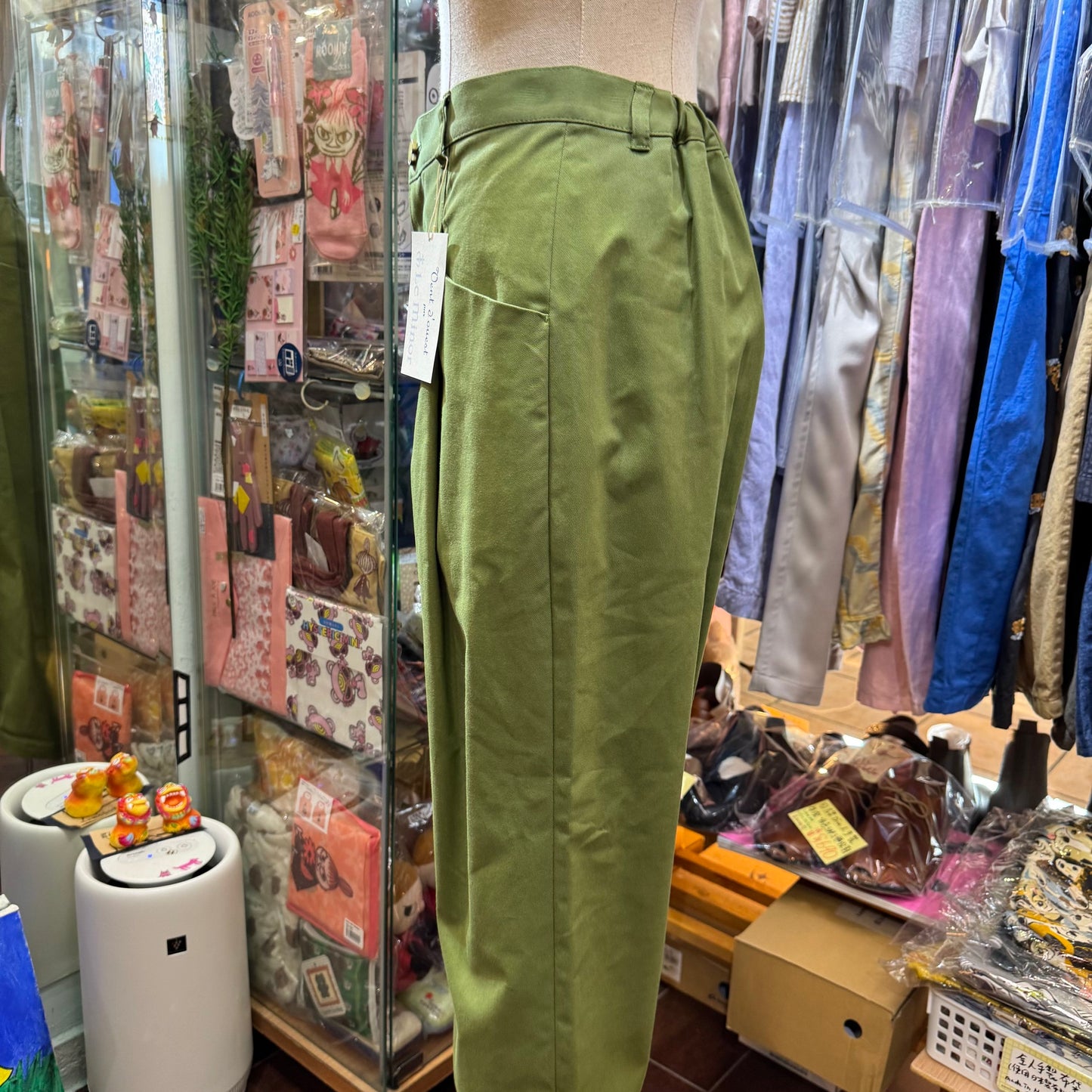 Le Minor Green Pants, Size 40, made in Japan