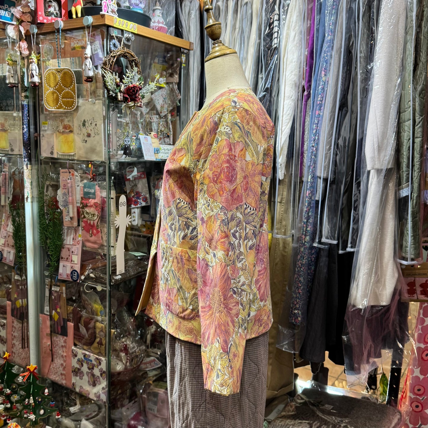Sale- Vent d Ouest X Liberty London 2Way Beige Jacket, made in Japan