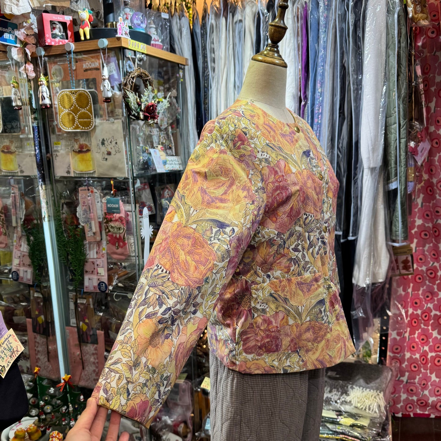 Sale- Vent d Ouest X Liberty London 2Way Beige Jacket, made in Japan