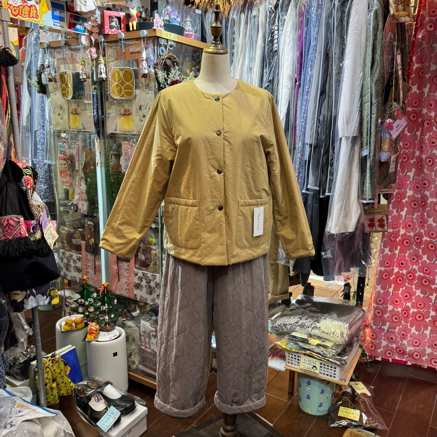 Sale- Vent d Ouest X Liberty London 2Way Beige Jacket, made in Japan
