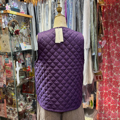 Sale- Vent d Ouest X Liberty London Solotex Purple Vest Jacket, made in Japan