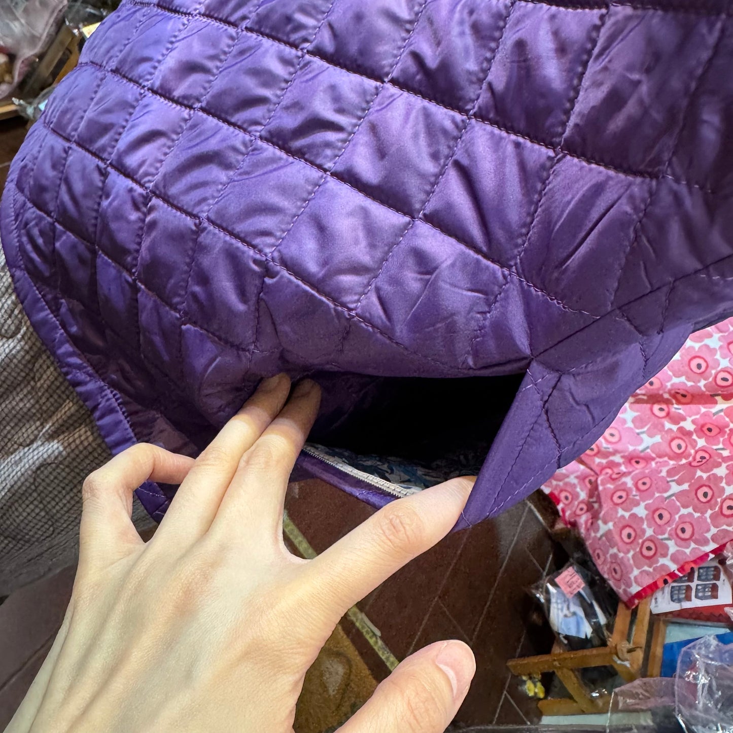 Sale- Vent d Ouest X Liberty London Solotex Purple Vest Jacket, made in Japan