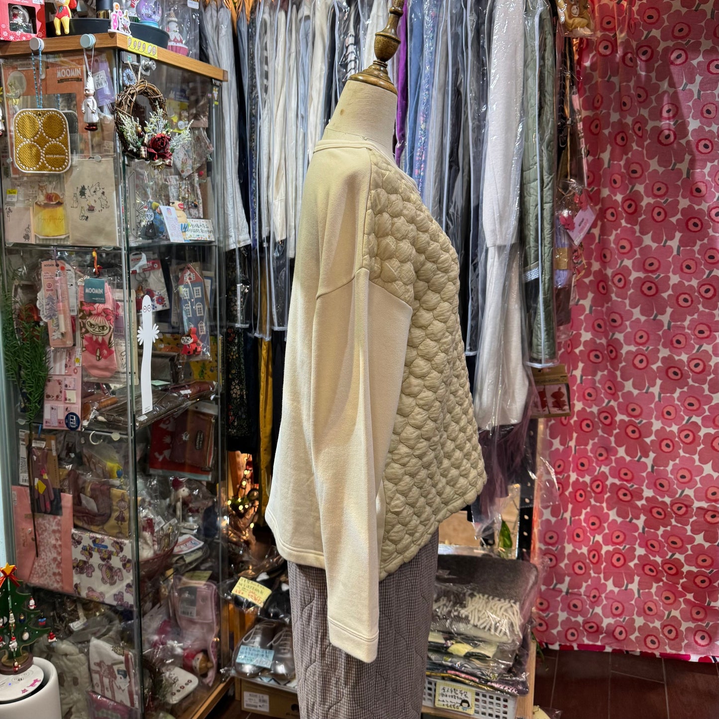 EXTRA20- Nachukara Ivory Dots Sweater, made in Japan