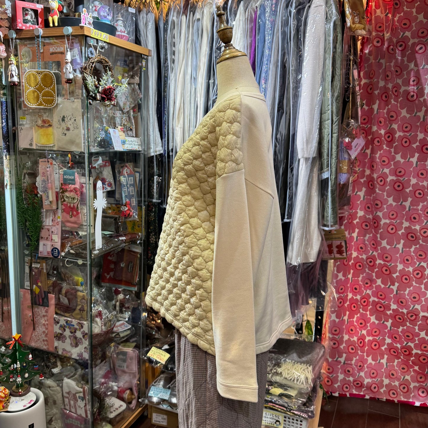 EXTRA20- Nachukara Ivory Dots Sweater, made in Japan