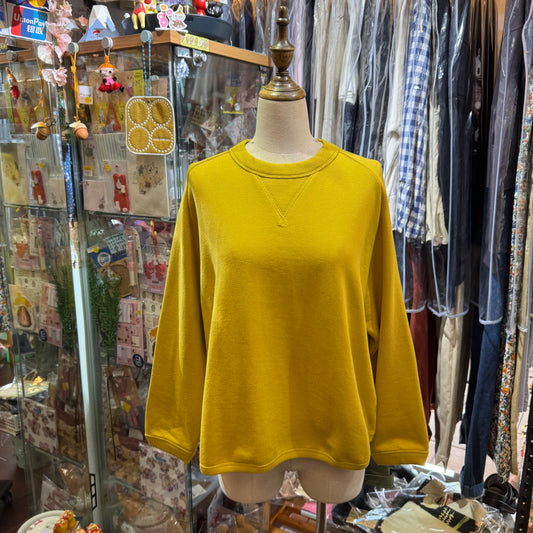 Estroislose Mustard Sweatshirt, made in Japan