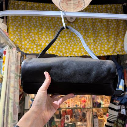 Ampersand Black Leather Bag, made in Japan