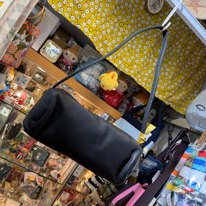 Ampersand Black Leather Bag, made in Japan