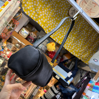 Ampersand Black Leather Bag, made in Japan